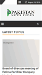 Mobile Screenshot of pakistannewsindex.com